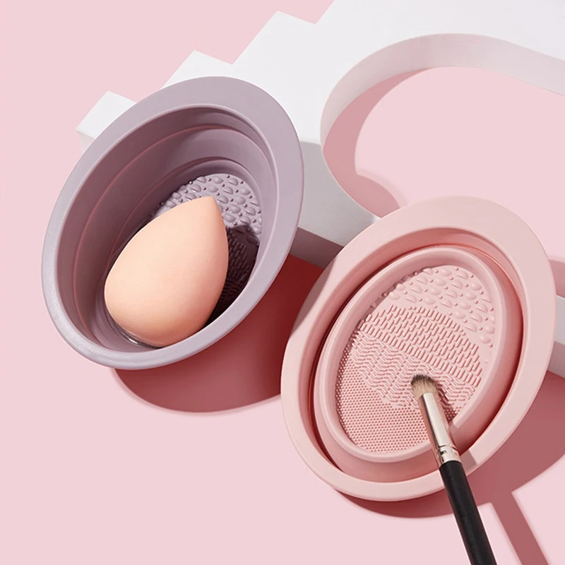 Beauty Makeup Brands - Silicone Makeup Brush Cleaning Bowl Beauty