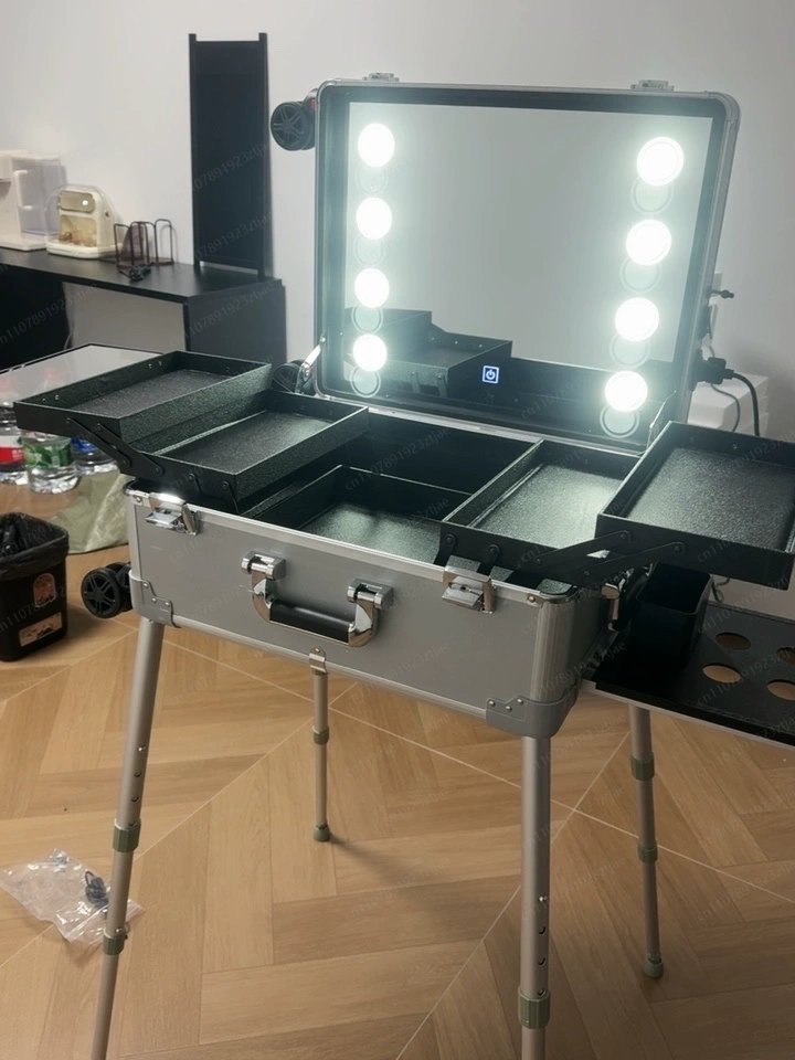 Beauty Makeup Trolley - 22 inch Trolley Suitcase LED Light