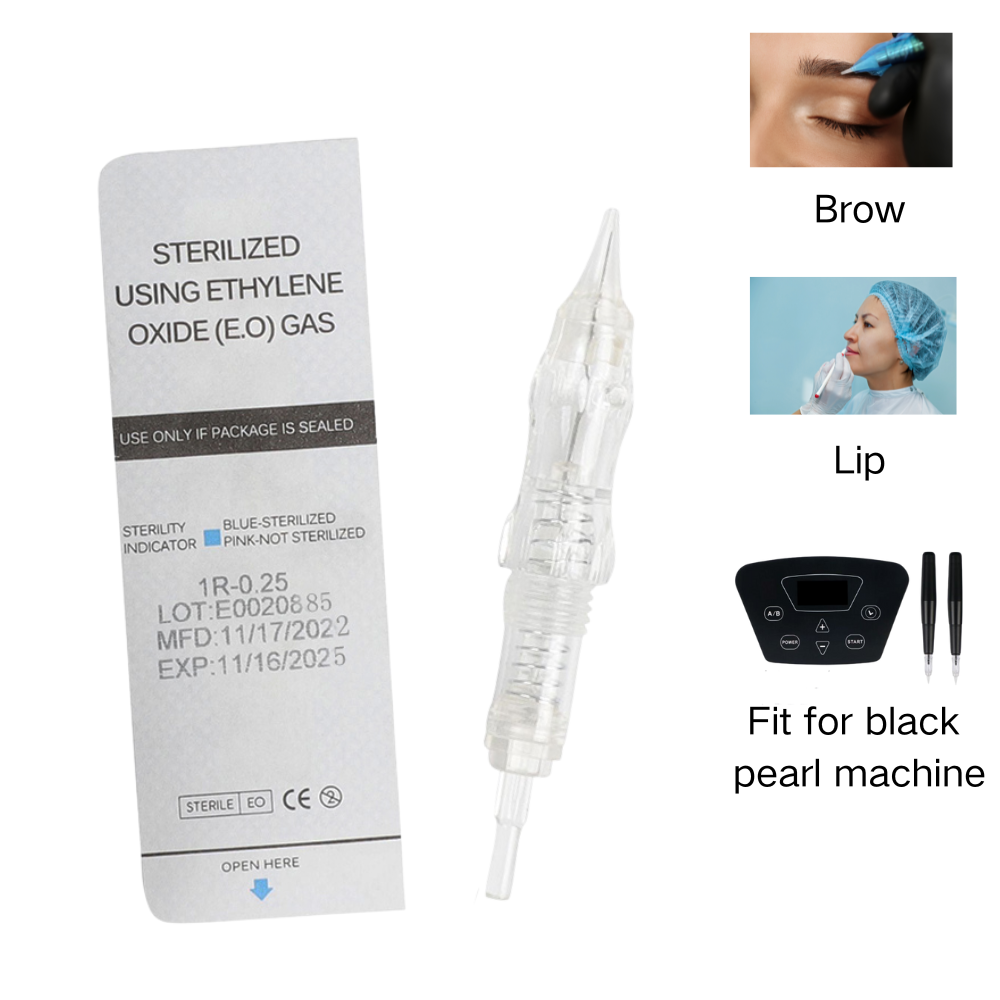 Merit Beauty Makeup - 10/50PCS Eyebrow Lip Tattoo Needles Revolution