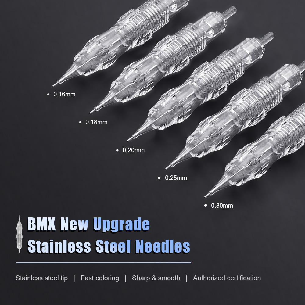 Merit Beauty Makeup - Biomaser 10PCS Revolution Tattoo Needle Stainless