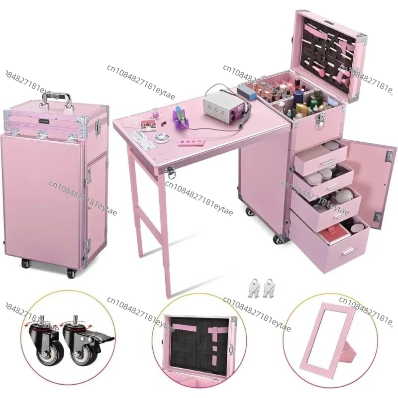 Manicure Table Foldable Nail T - Beauty Makeup Trolley review and price