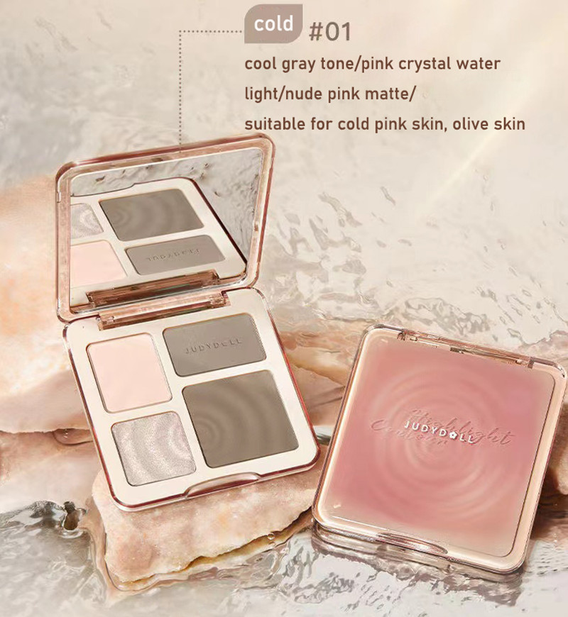 JUDYDOLL Waterproof Contour St - Highlighter Bronzer Palette review and price