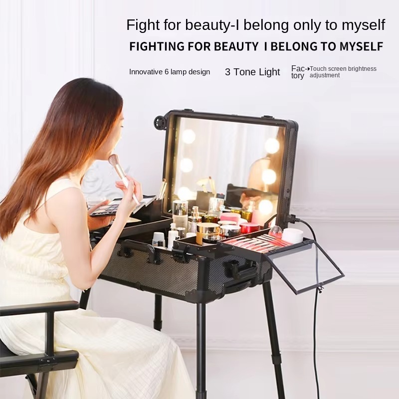 Aluminum Alloy Bluetooth Troll - Beauty Makeup Trolley review and price