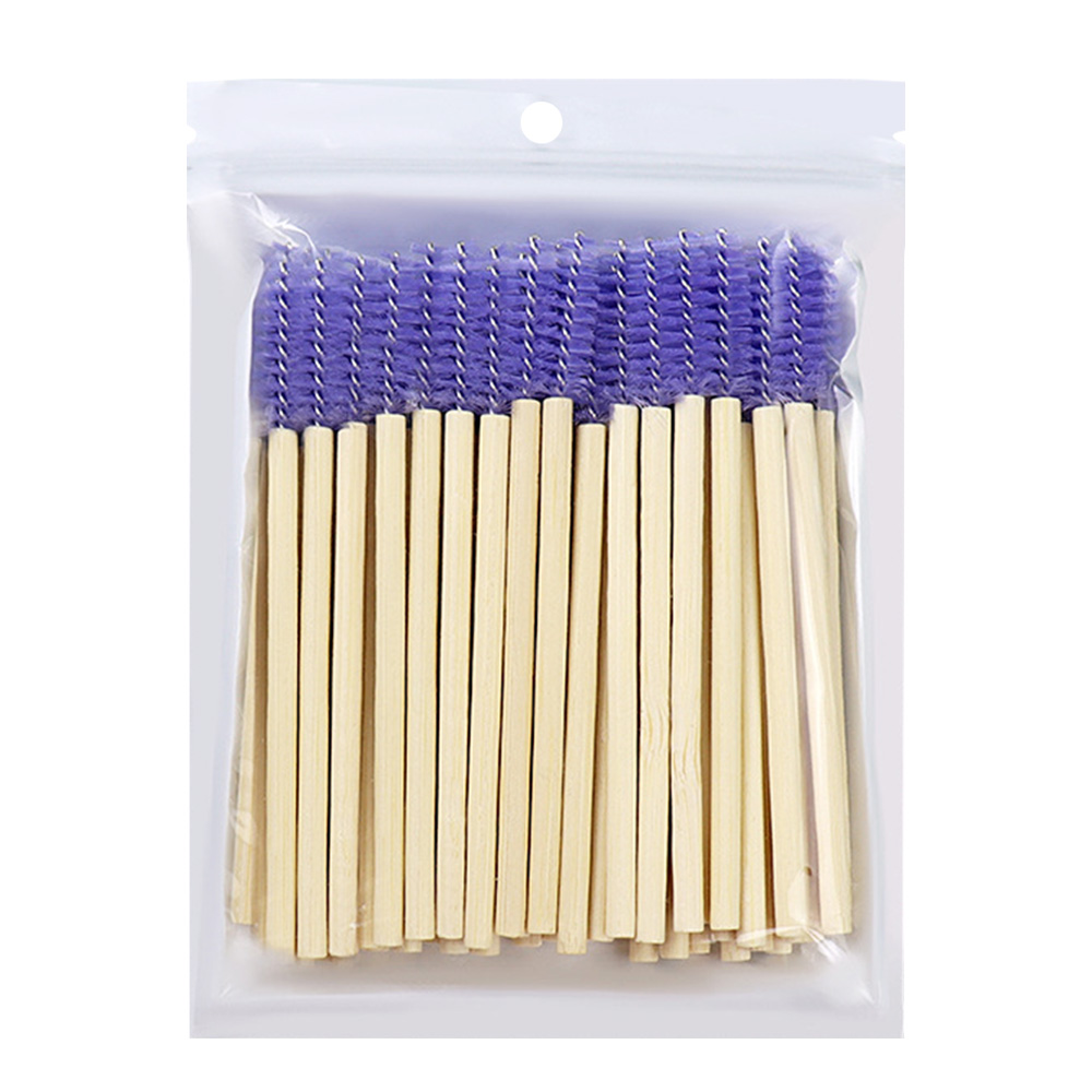 50Pcs Bamboo Handle Eyelash Br - Beauty Makeup Brands review and price
