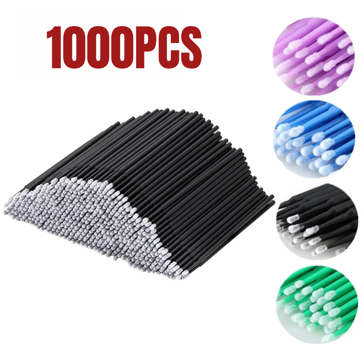 1000/500PCS Eyelash Cleaning B - Beauty Makeup Brands review and price