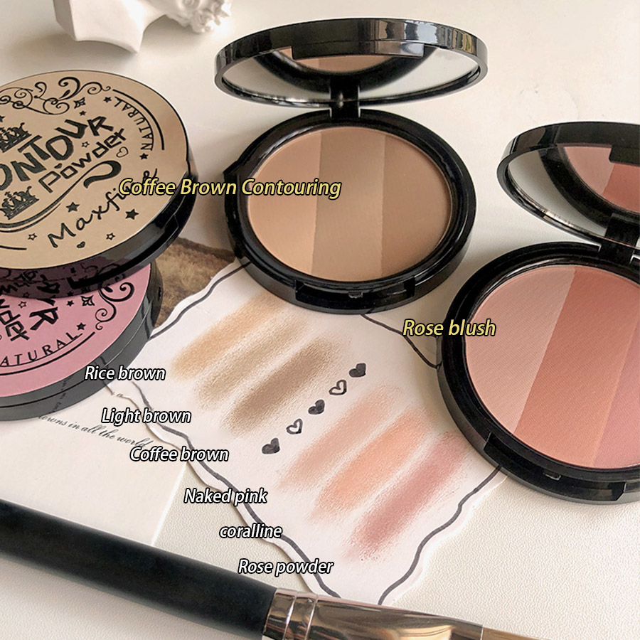 3in1 Three Colors Powder Tray  - Highlighter Bronzer Palette review and price