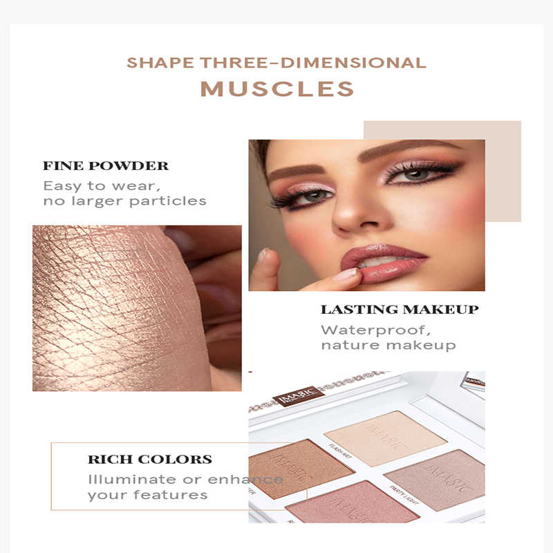 IMAGIC 4-Color Highlighter&Con - Highlighter Bronzer Palette review and price