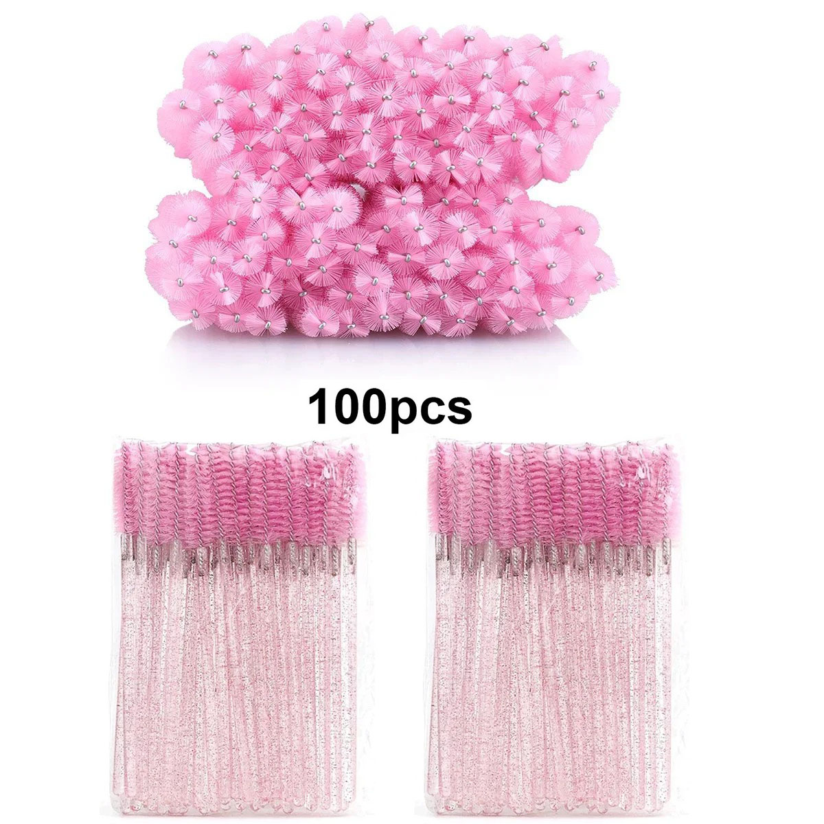 100pcs Disposable Eyelash Brus - Beauty Makeup Brands review and price