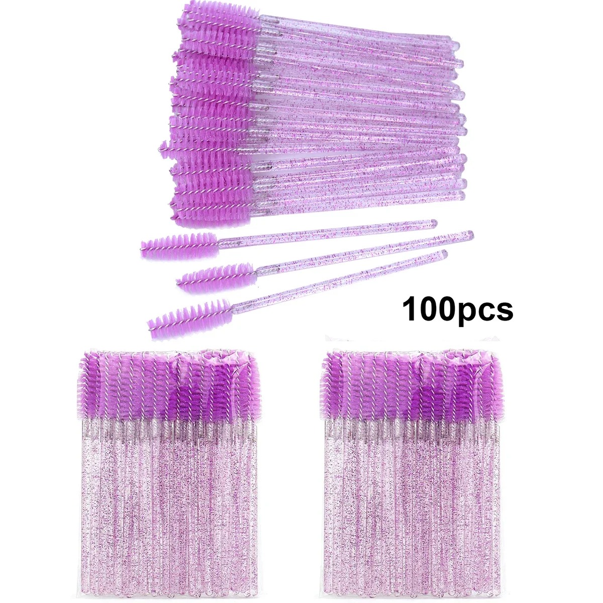 100pcs Disposable Eyelash Brus - Beauty Makeup Brands review and price