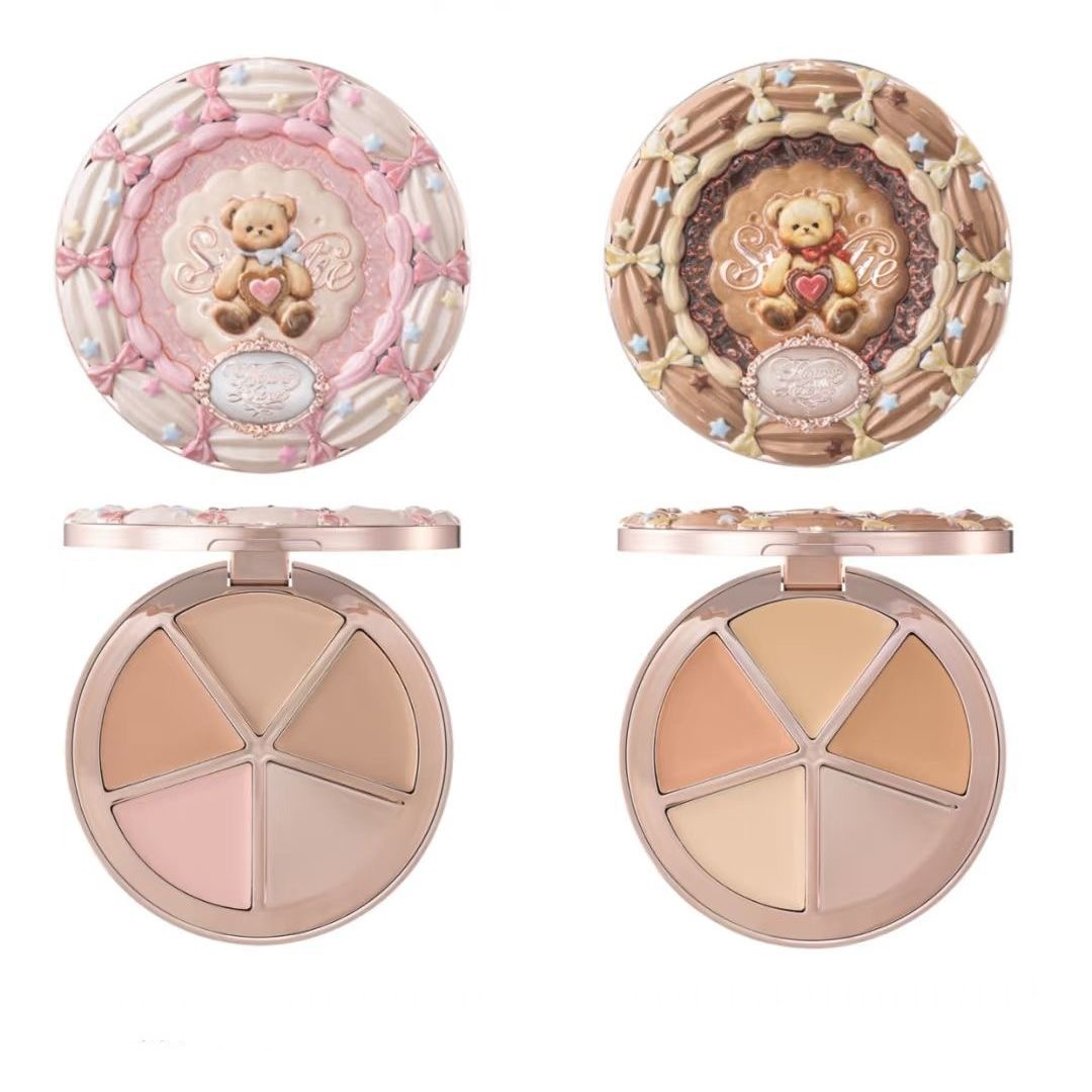 FLOWER KNOWS THE SWEETIE BEAR  - Highlighter Bronzer Palette review and price