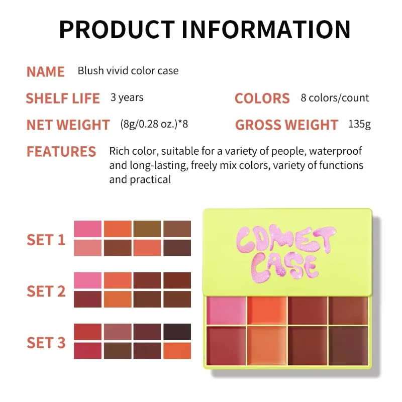 Eyebrow Cream Blush Curve Case - Highlighter Bronzer Palette review and price