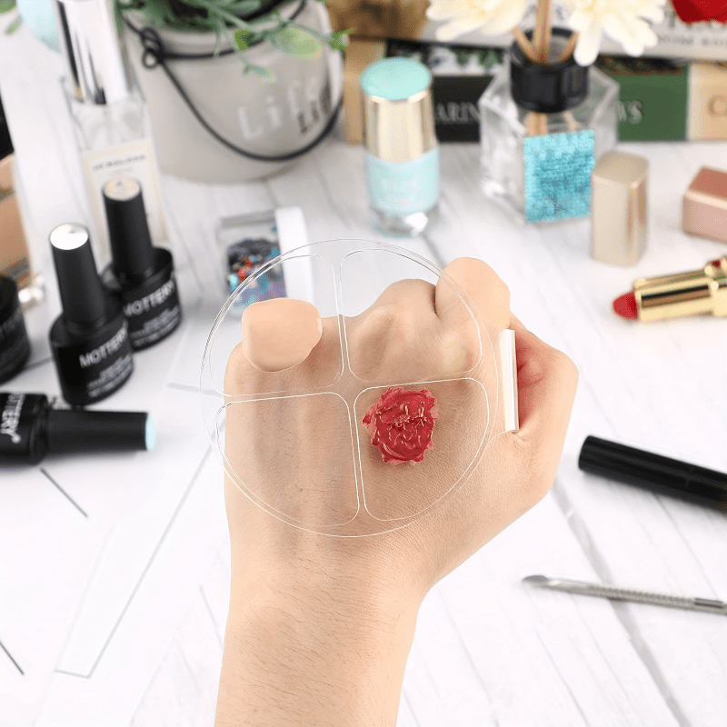 Acrylic Round Four Grid Color  - Beauty Makeup Tool review and price