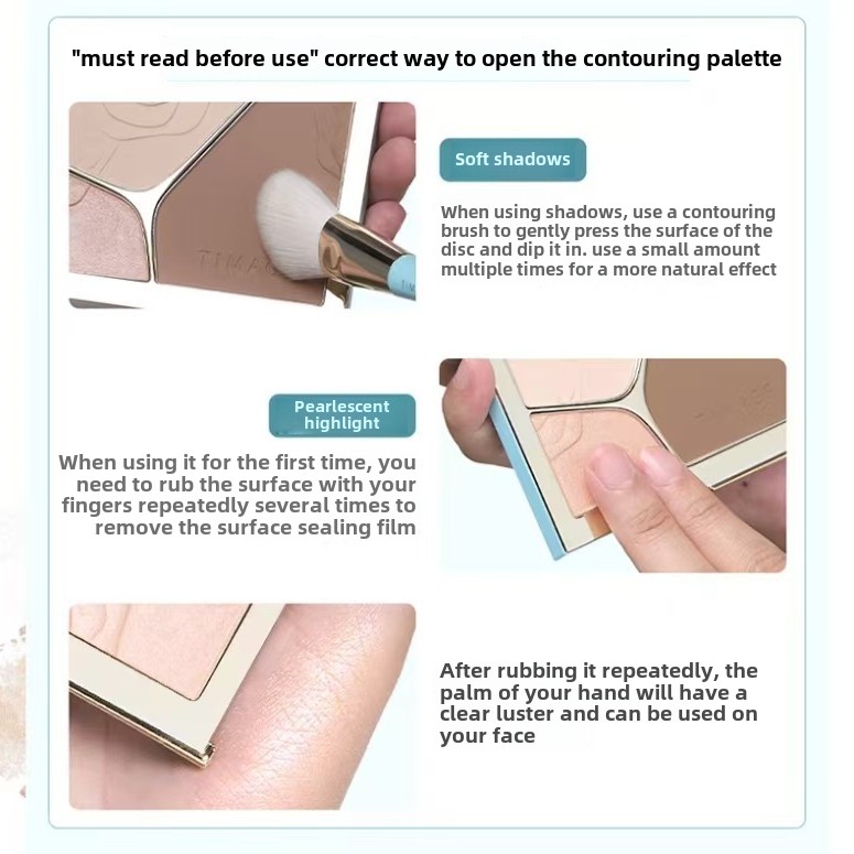 TIMAGE contouring palette upgr - Highlighter Bronzer Palette review and price